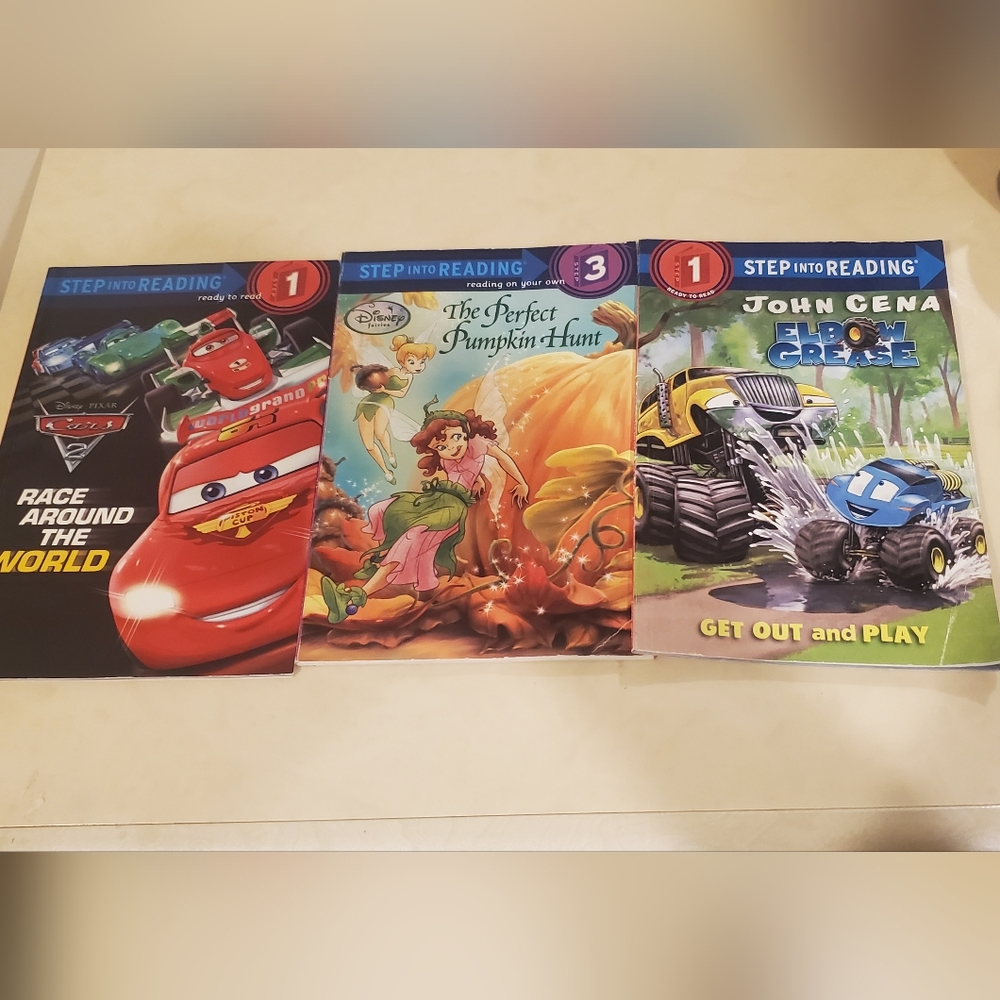 Lot of 3 step to reading books